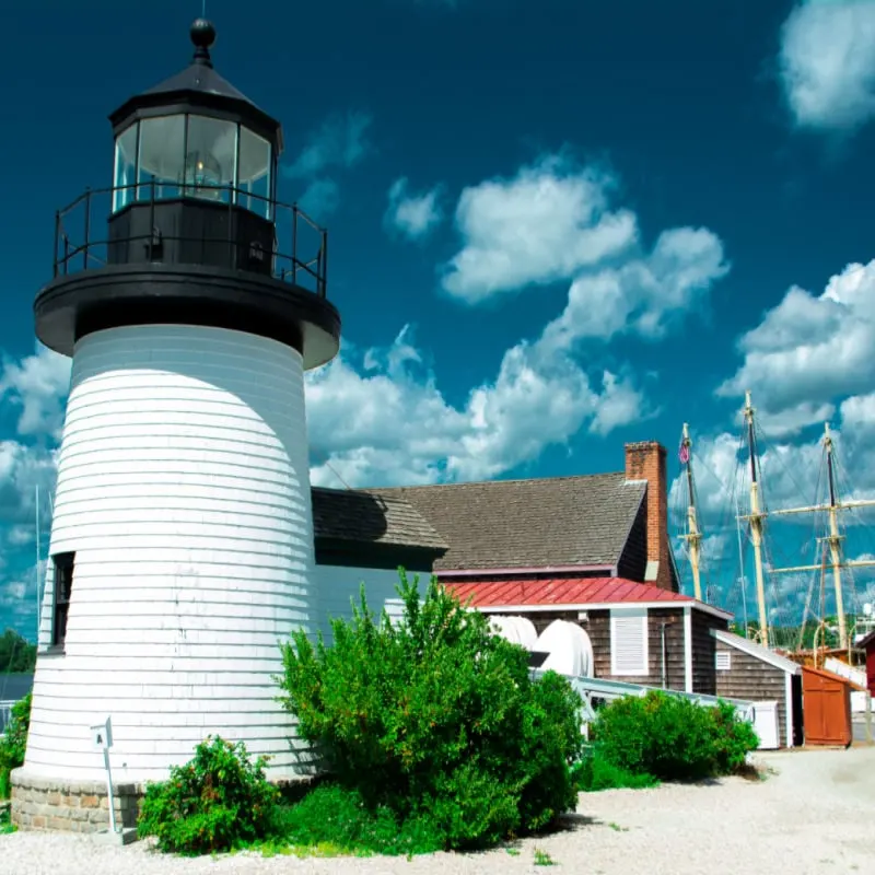 lighthouse in mystic connecticut