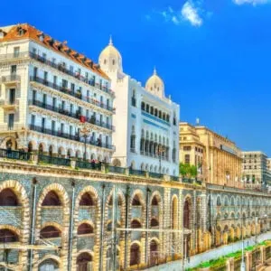 Colonial Era Seaside Boulevard In Algier, The Capital City Of Algeria, A Country In North Africa, On The Mediterranean Coast Of Africa