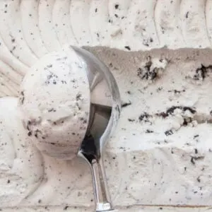 Close Up Shot Of Stracciatella Ice Cream, Italy