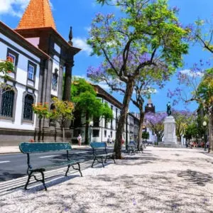 Funchal Old Town, The Capital Of The Island Of Madeira, An Autonomous Community Part Of Portugal On The Atlantic Sea