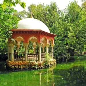 Pavilion Alfonso in Parque de Maria Luisa Seville