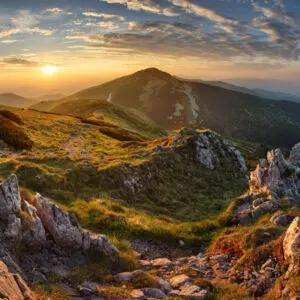a mountain view in slovakia