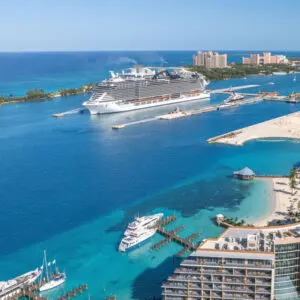 Cruise in the port of Nassau, Bahamas