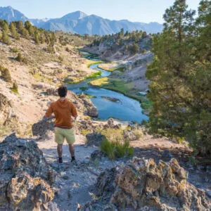 Hot Creek Geological Site in Mammoth Lake California