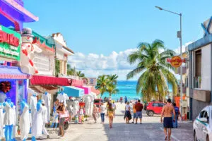 street in Cancun, mexico