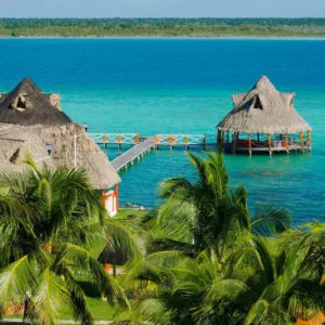 Bacalar Town On The Shores Of Lake Bacalar, The Lake of Seven Colors, Mexico
