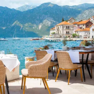 Small Village Of Perast On The Bay Of Kotor, Montenegro, Western Balkans, South Eastern Europe