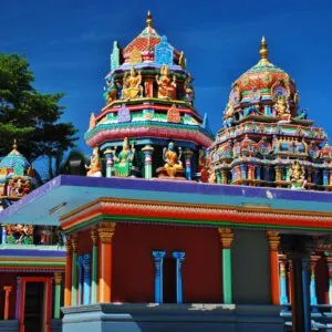 The colorful Sri Siva Subramaniya Swami Hindi temple in Fiji