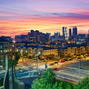 intersection in Atlanta, Georgia