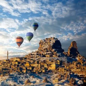 View Of Goreme In Cappadocia, Turkiye, Western Asia