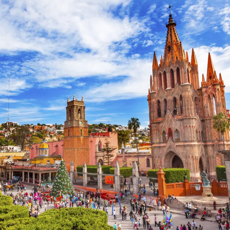 San Miguel de Allende Pink Church, Mexico