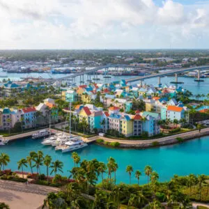Aerial View Of The Bahamas, Caribbean Sea