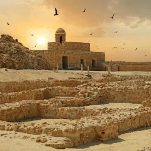 Remains of the Qal'at al-Bahrain, Bahrain fort