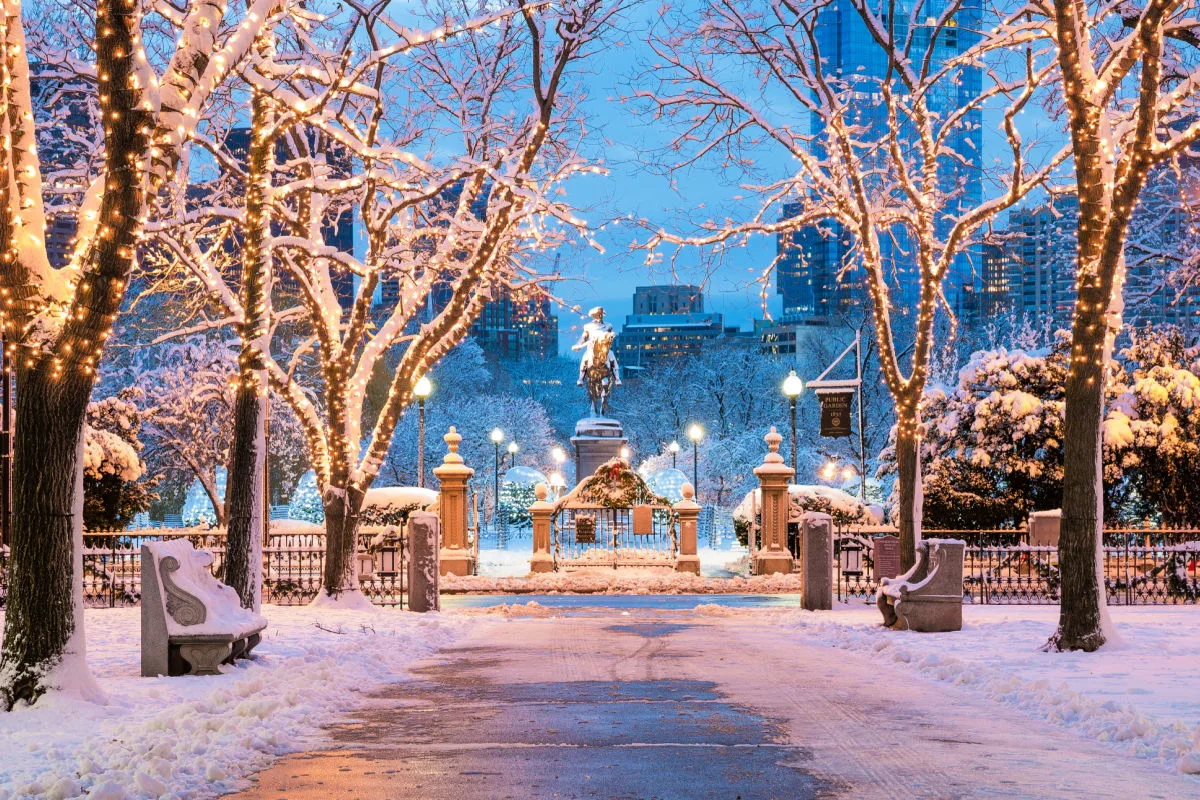 Boston in the winter