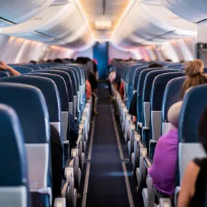 People sitting in an airplane