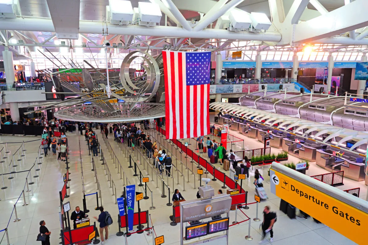 View of the inside of JFK airport