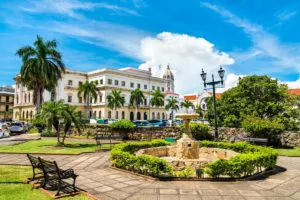 Colonial Square In Panama City, Panama, Central America