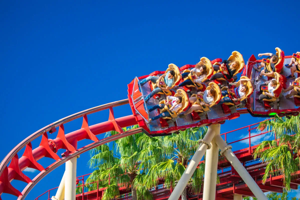 Roller coaster Rock it. Universal Studios. Universal.