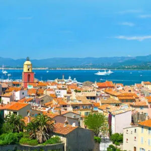 View Of Saint-Tropez, A Lively Coastal Town On The Mediterranean Coast Of Southern France, Southern Europe