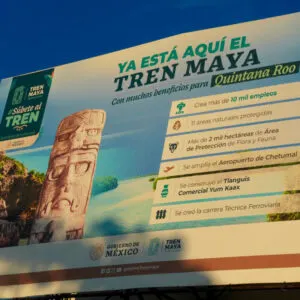 Maya Train Sign, Mexico