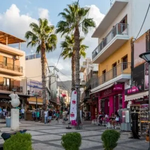 hersonissos town, crete