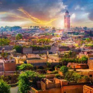 Sweeping views of Marrakesh