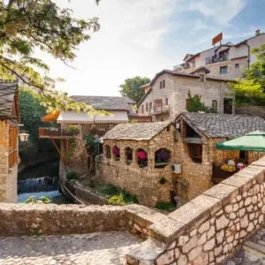 Cobbled Old Streets In Mostar, Bosnia and Herzegovina