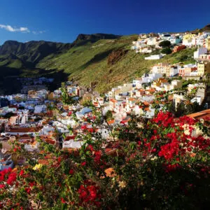 Picturesque Small Town In La Gomera, Canary Islands, Spain
