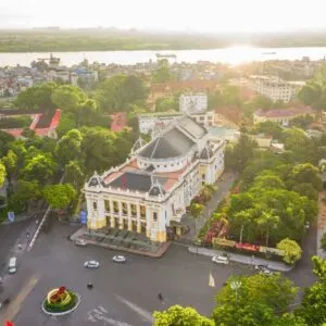 Aerial View Of The French Colonial Quarter In Hanoi, With The Opera House Pictured, Vietnam, Southeast Asia.jpg