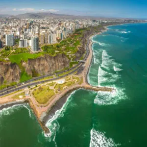 Aerial view of Lima, Peru