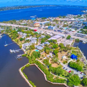 Aerial view of Stuart, Florida