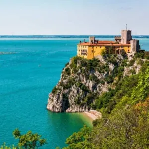 Historic Castle Near Trieste, Gulf Of Trieste, Adriatic Coast Of Italy, Southern Europe