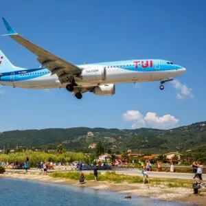 TUI Airways Aircraft Taking Off From Skiathos Island In Greece, Southern Europe.jpg