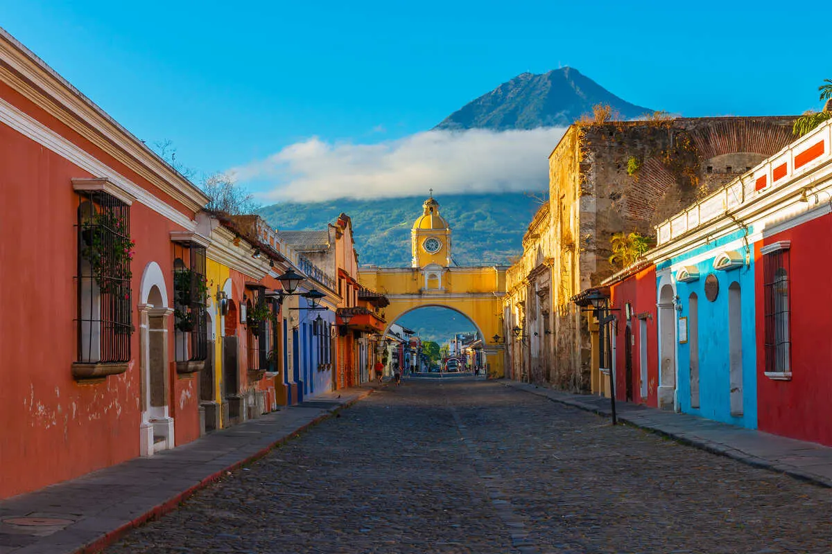 Colorful Colonial Town Antigua Guatemala, Guatemala, Central America