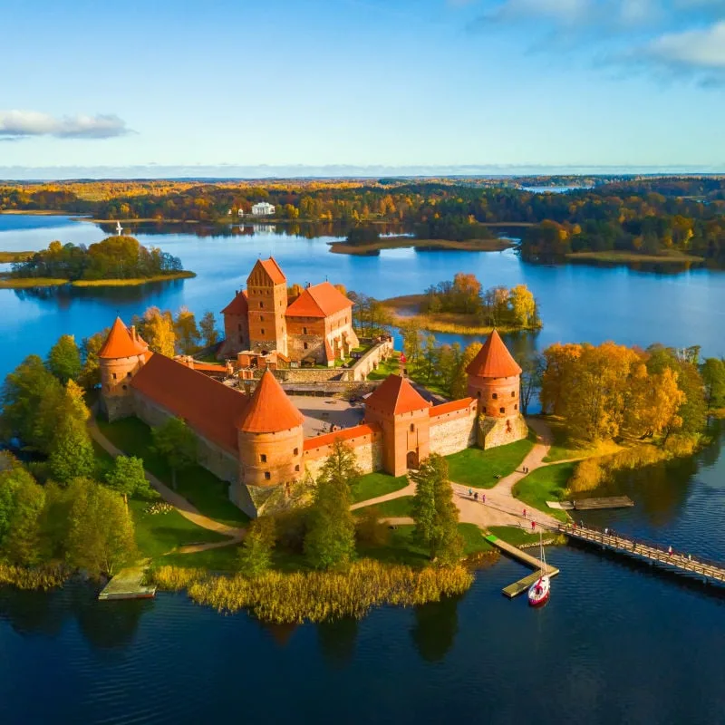 Trakai Castle Near Vilnius, Lithuania