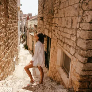 Woman in Split Croatia