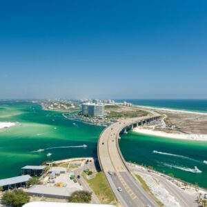 Aerial view of Orange Beach, Alabama