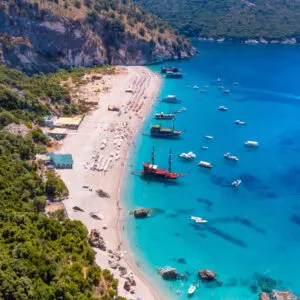 Beach in Sarande, Albania