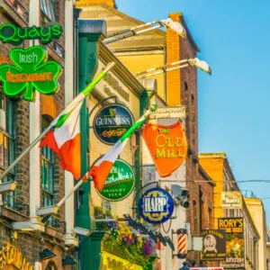 Neon bar signs in Dublin
