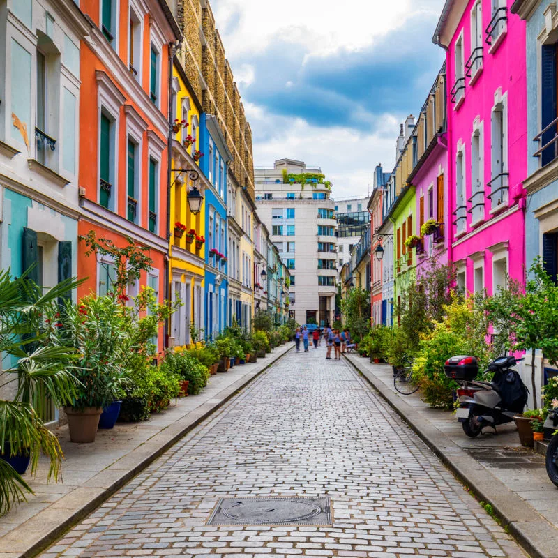 Rue Cremieux street in Paris