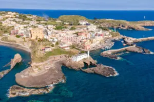 Aerial view of Ventotene