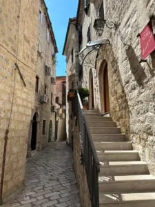 Old hotel inside the walls of Split Croatia