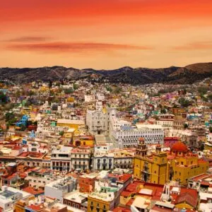 Aerial View Of Guanajuato, Mexico, Latin America