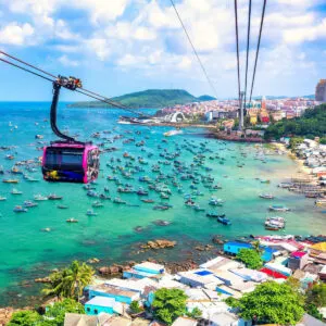 Cable Car In Phu Quoc Island, Vietnam, Southeast Asia