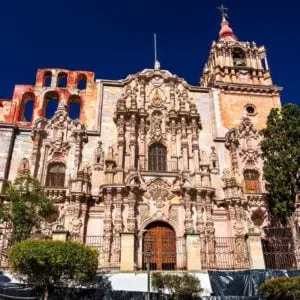 Colonial Church Of Compania De Jesus In Guanajuato, Mexico, Latin America