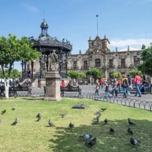 Colonial Era Park In Guadalajara, State Of Jalisco, Mexico, Latin America