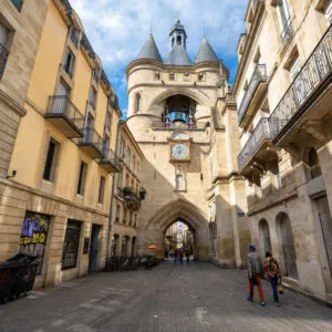 Gros Horloge, A Medieval Clock Tower In Bordeaux, France, Southern Europe