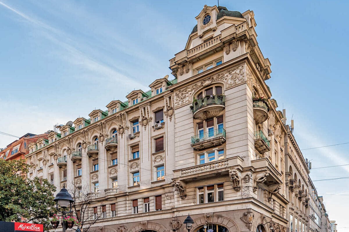 Knez Mihailova, A Pedestrianized Street Lined By Ornate Buildings In Belgrade Old Town In Serbia, Eastern Europe