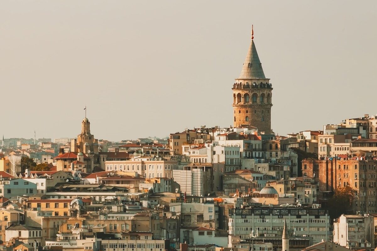 View Of Galata Tower In The Beyoglu District Of Istanbul, Turkiye, Eurasia