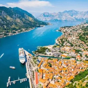 Aerial View Of Kotor Bay, Montenegro